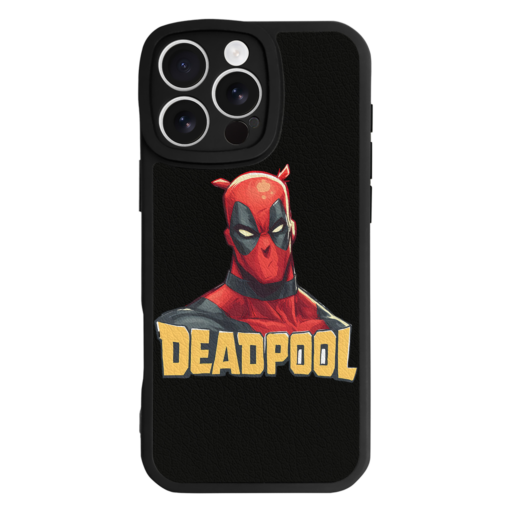 （画像用） Deadpool デッドプール 【iPhone 16シリーズ対応】シリコンスマホケース（レザー調） 材質：シリコン
